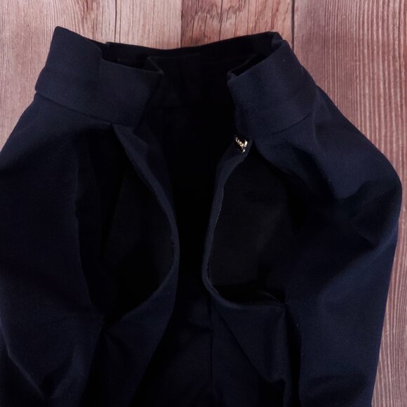 *READ* Vintage St John Sport Pants Womens Size 2 Wide Leg Cropped Navy Blue - Picture 7 of 13